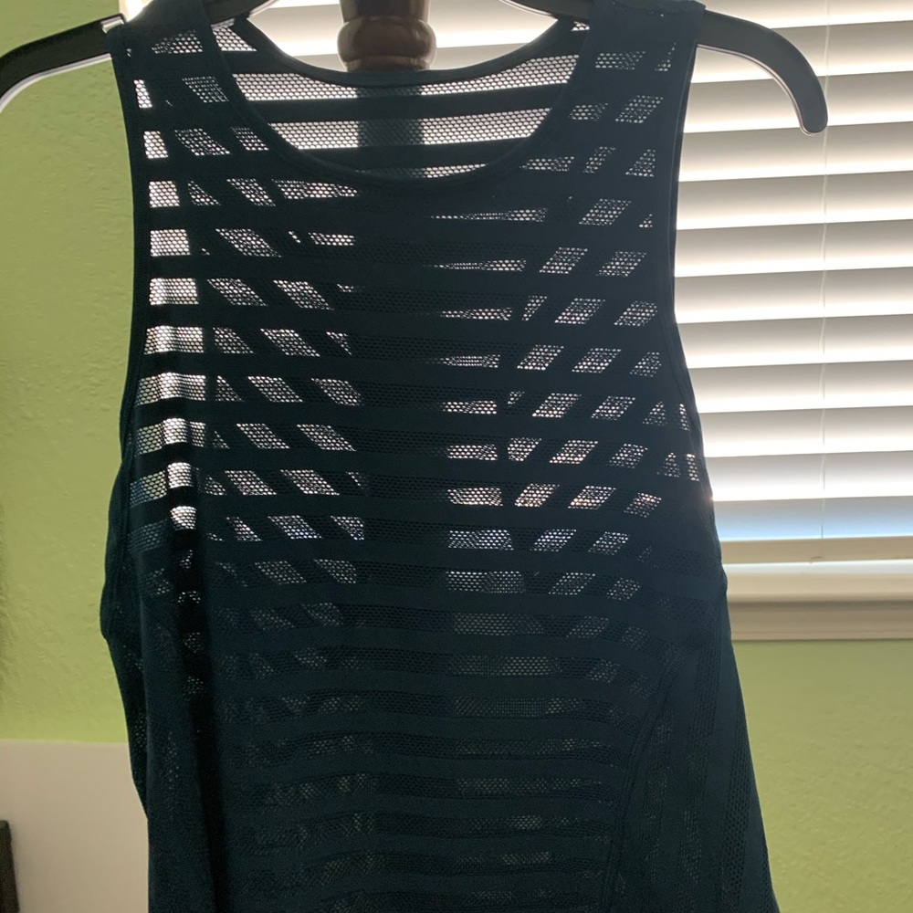 lululemon athletica Teal Mesh Tank Top
